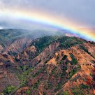 Rainbow over Waimea Canyon